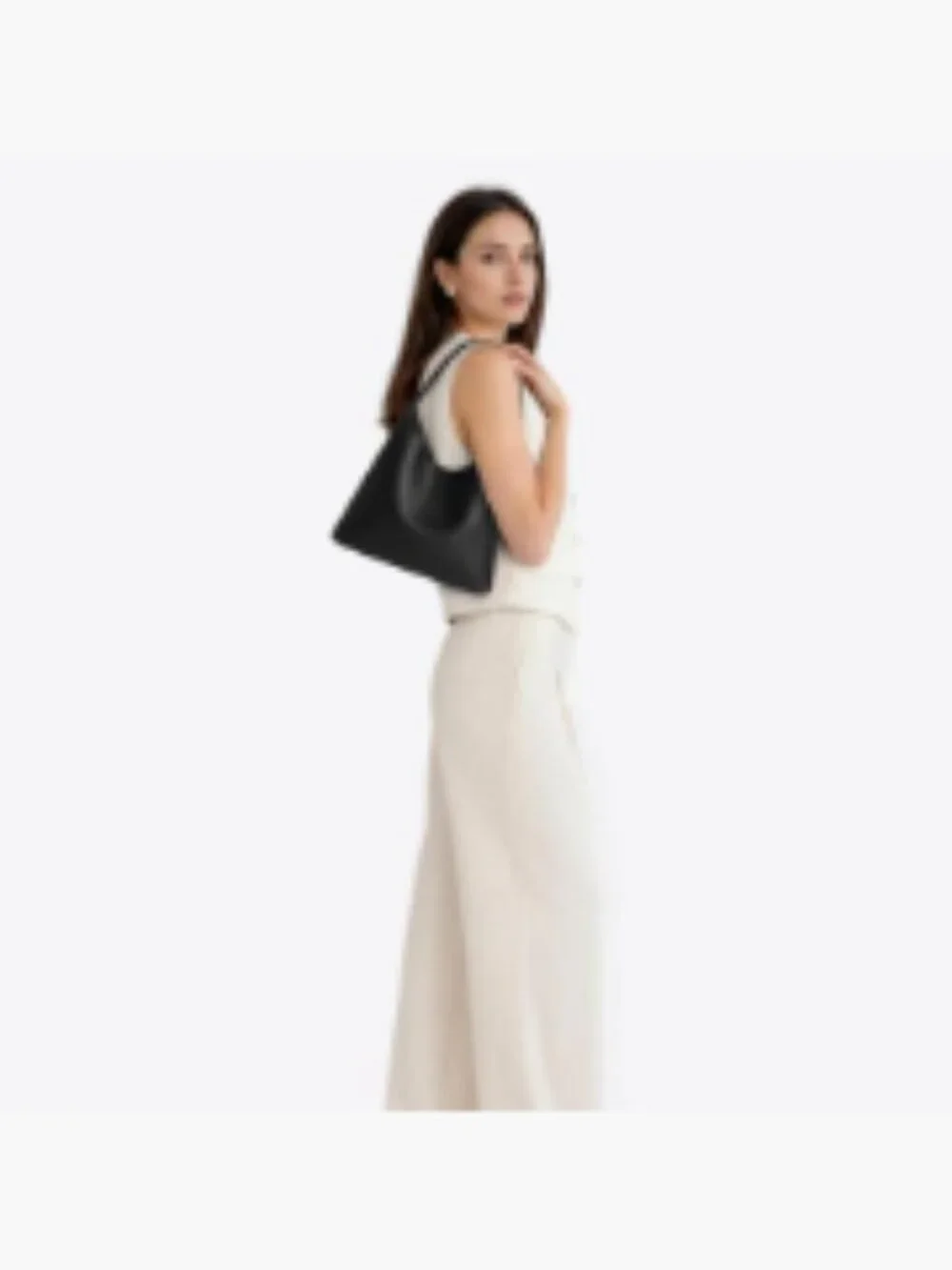 Small Slouchy Hobo Shoulder Bag for Women | Soft Vegan Leather